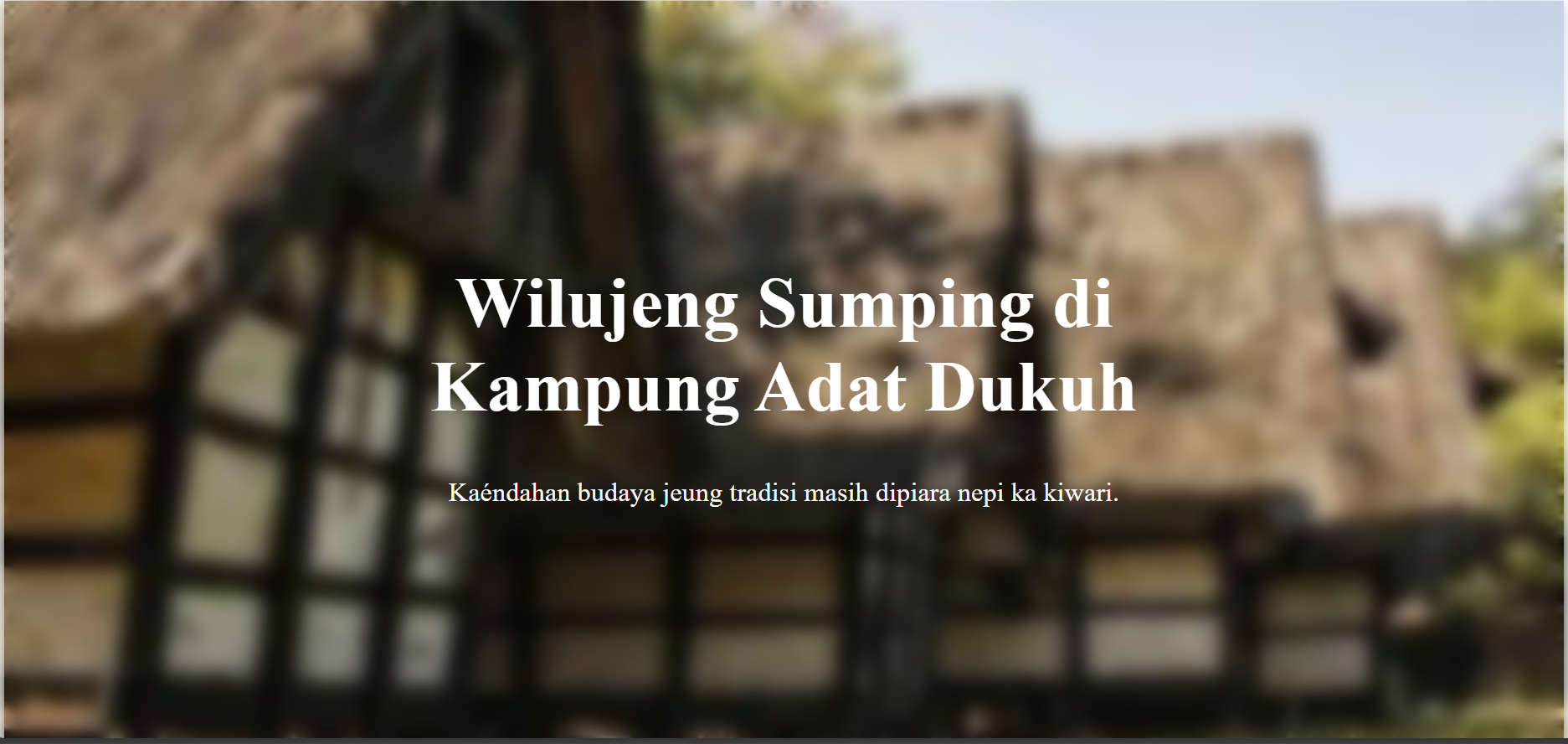 Kampung adat dukuh